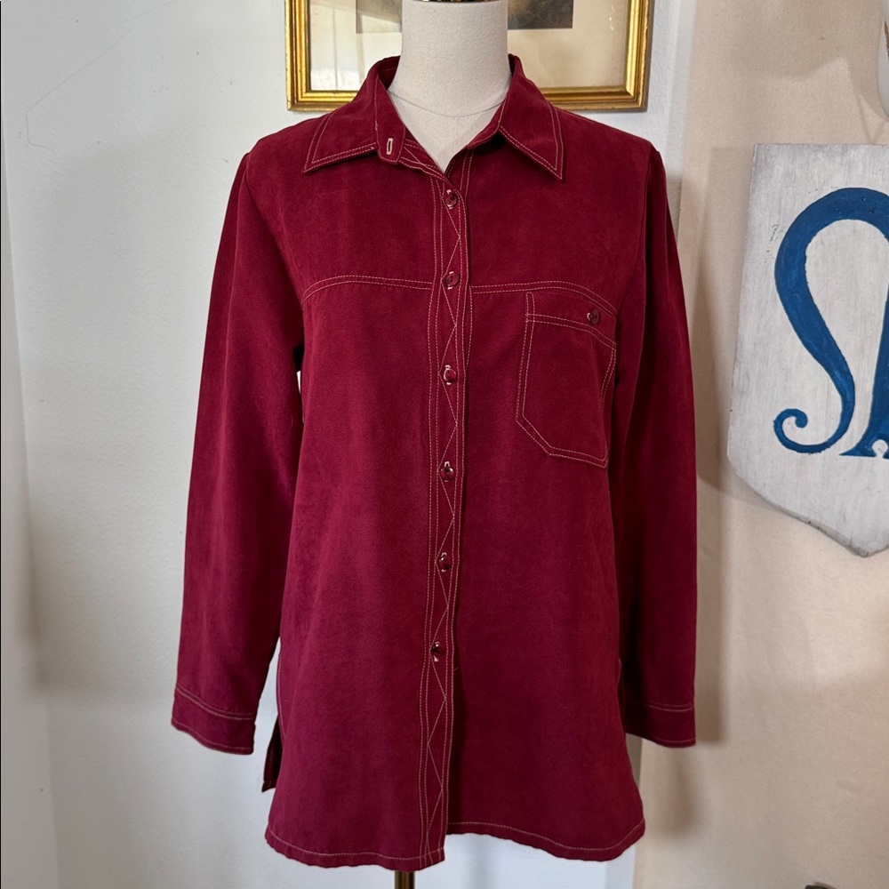 Vintage Faux Suede Shacket